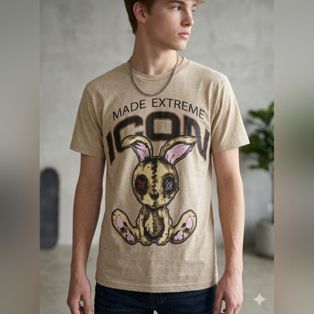 ICON Tan Graphic Short Sleeve Tee